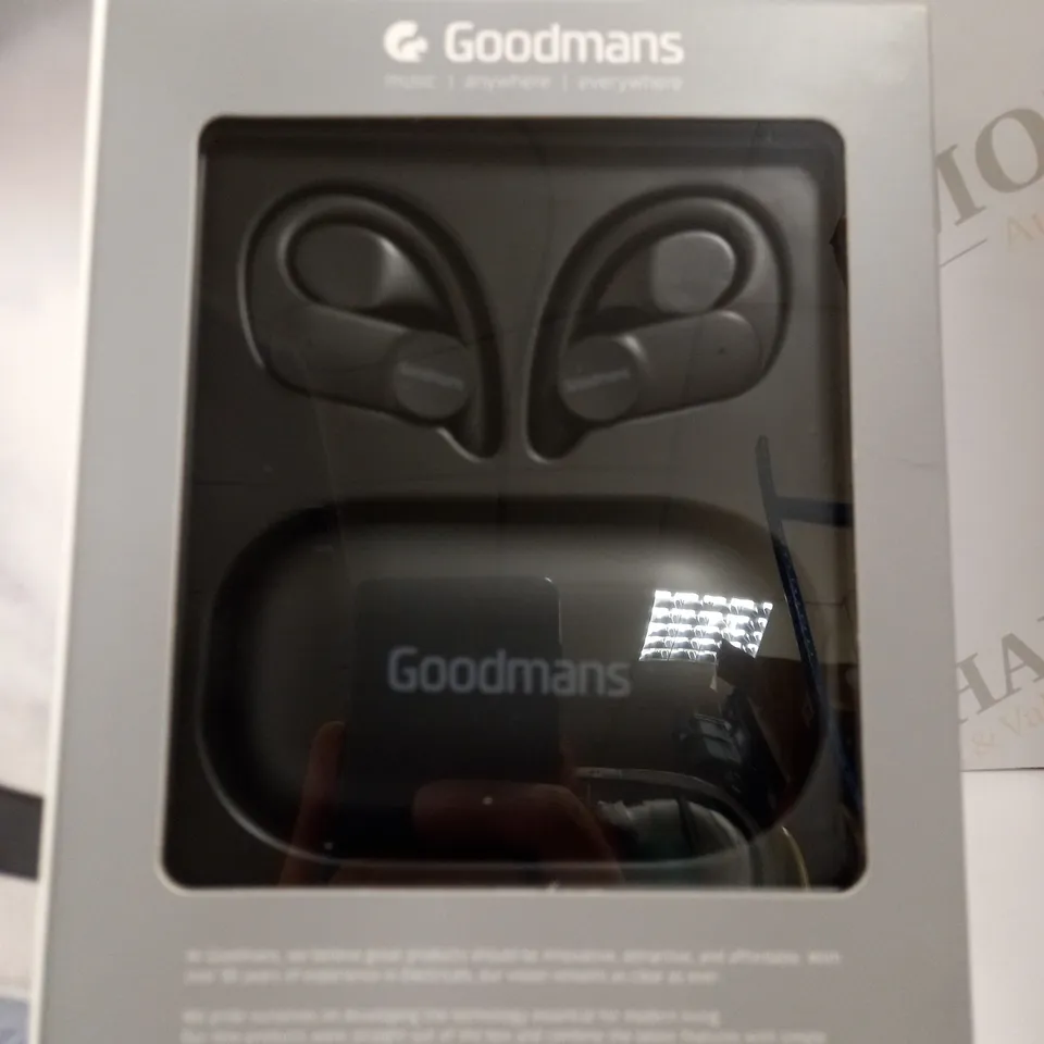 GOODMANS TRUE WIRELESS SPORT EARBUDS - BLACK