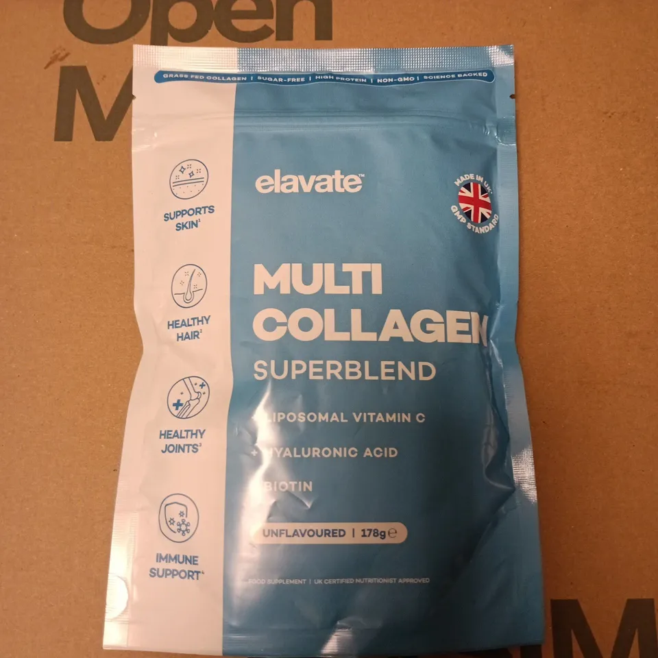 ELAVATE MULTI COLLAGEN SUPERBLEND – UNFLAVOURED 178G