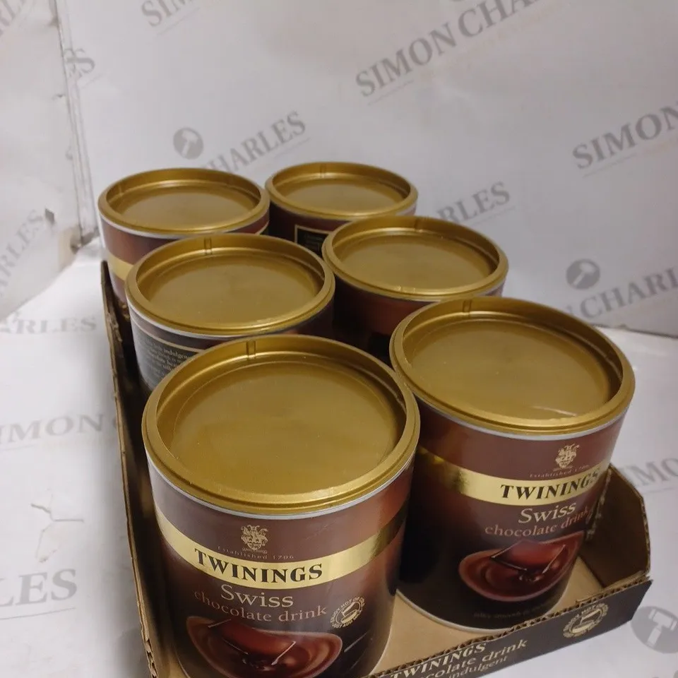 6 X TWININGS SWISS HOT CHOCOLATE DRINK