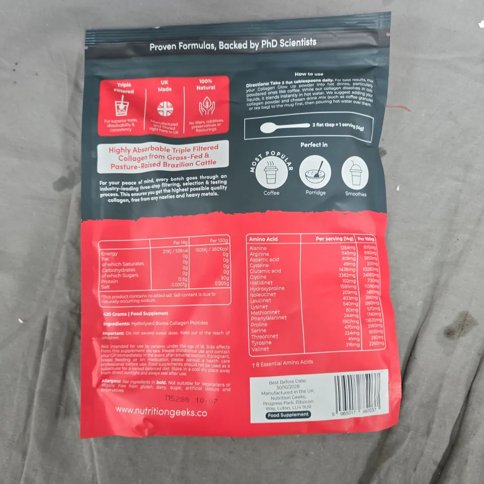 NUTRITION GEEKS COLLAGEN GLOW UP (420G)