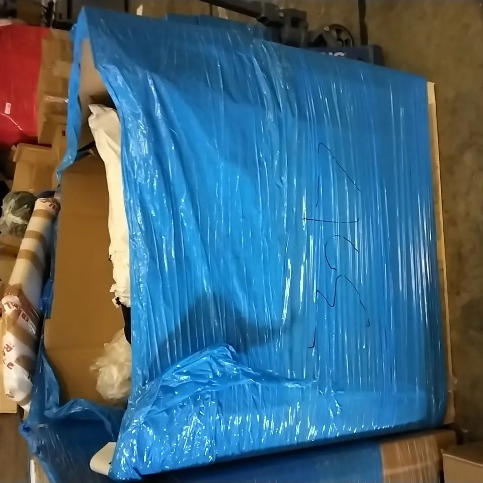 PALLET OF ASSORTED ITEMS INCLUDING MASTER CANOPY COMPACT CANOPY, NEEWER, TEVLAPHEE COMBINATION STEERING WHEEL LOCK, HANDHELD MICROPHONE BOOM, KIDS KITCHEN STANDING TOWER, TOM YANG BBQ & HOT POT