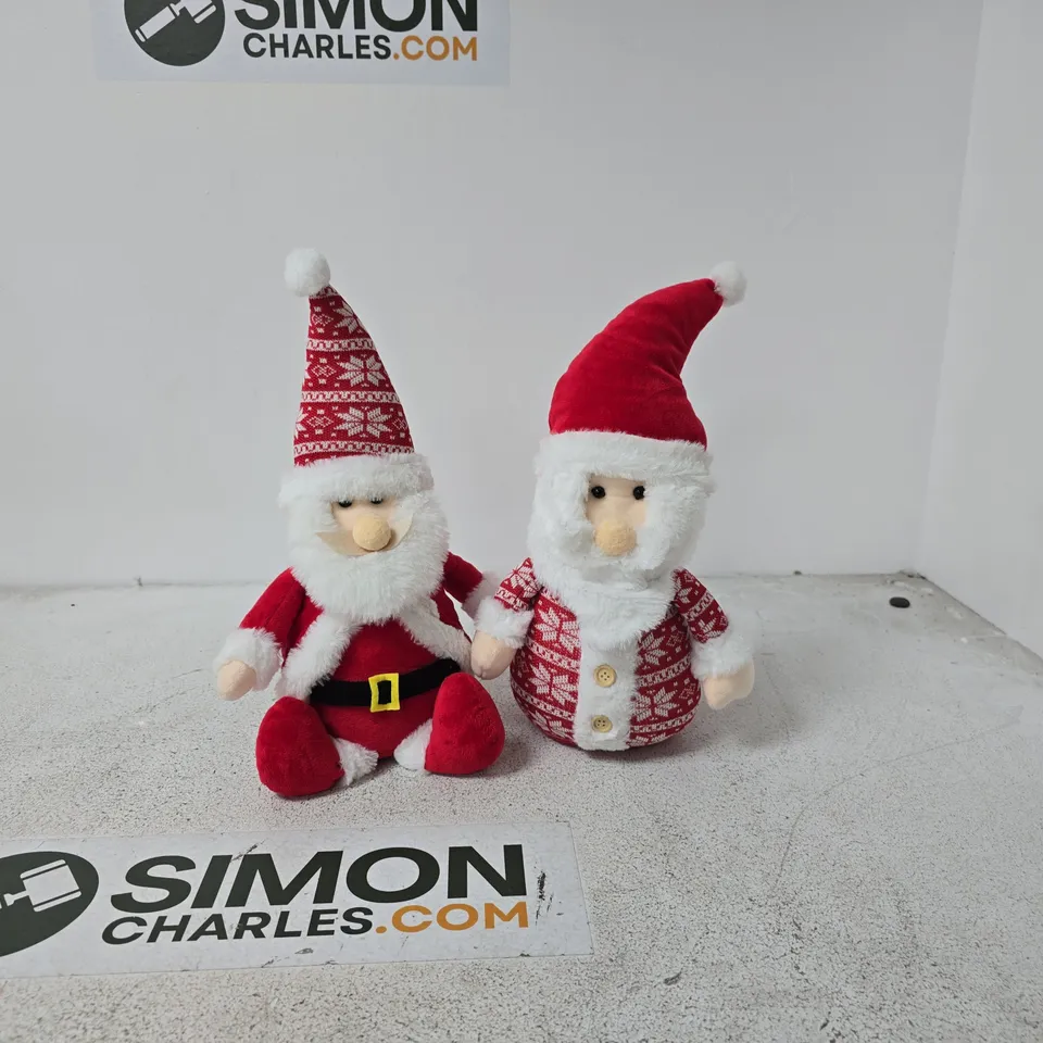 SET OF 2 SANTA DOOR STOPPERS