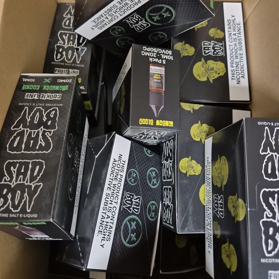 APPROXIMATELY 12 SAD BOY E-LIQUID MULTIPACKS