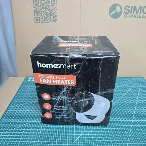 HOMESMART PORTABLE SPACE FAN HEATER - BOXED