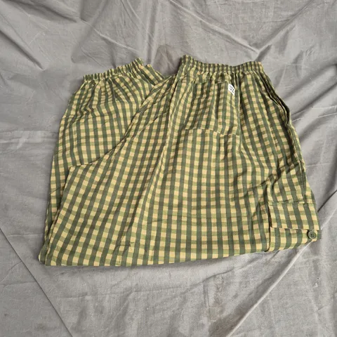 LUCY & YAK RUMI TROUSERS IN EMIN GINGHAM SIZE 18
