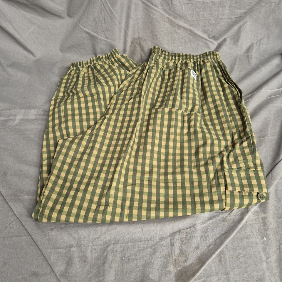 LUCY & YAK RUMI TROUSERS IN EMIN GINGHAM SIZE 18