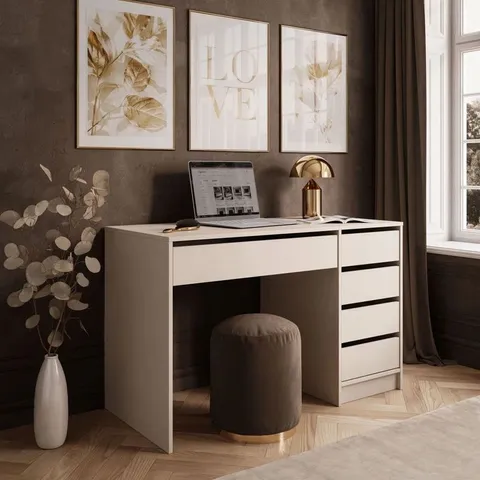 BOXED MADA MAT DESK WITH DRAWERS