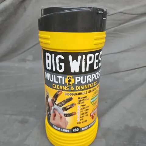 BIG WIPES MULTI-PURPOSE CLEANING WIPES – 80 WIPES, BIODEGRADABLE