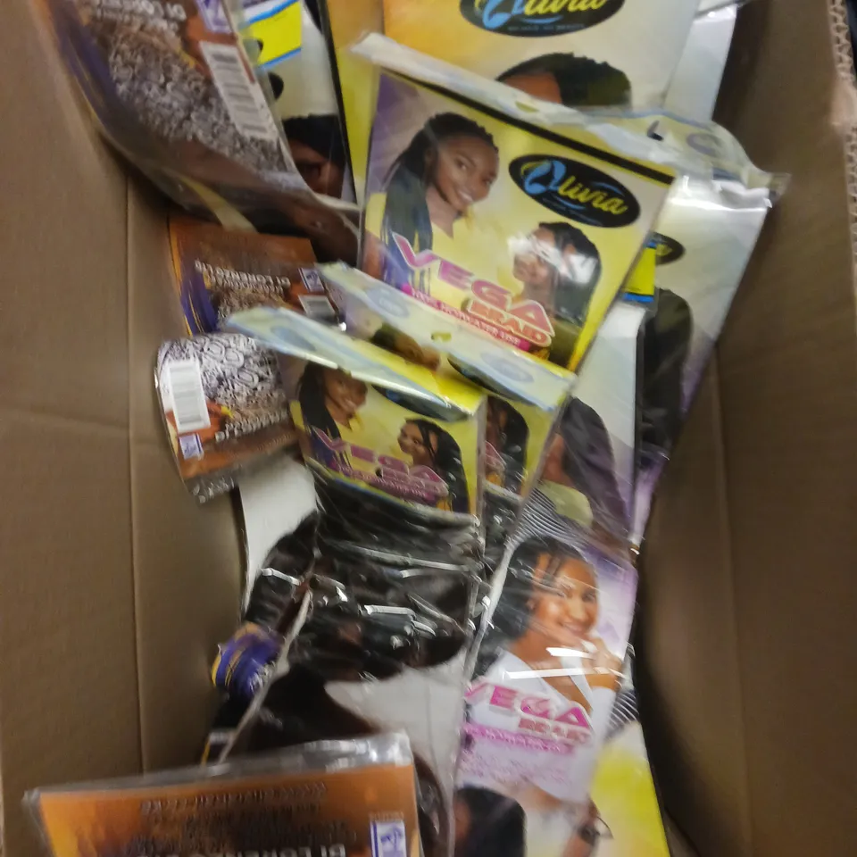APPROXIMATELY 20 SEALED OLIVIA VEGA BRAID HAIR PIECES 