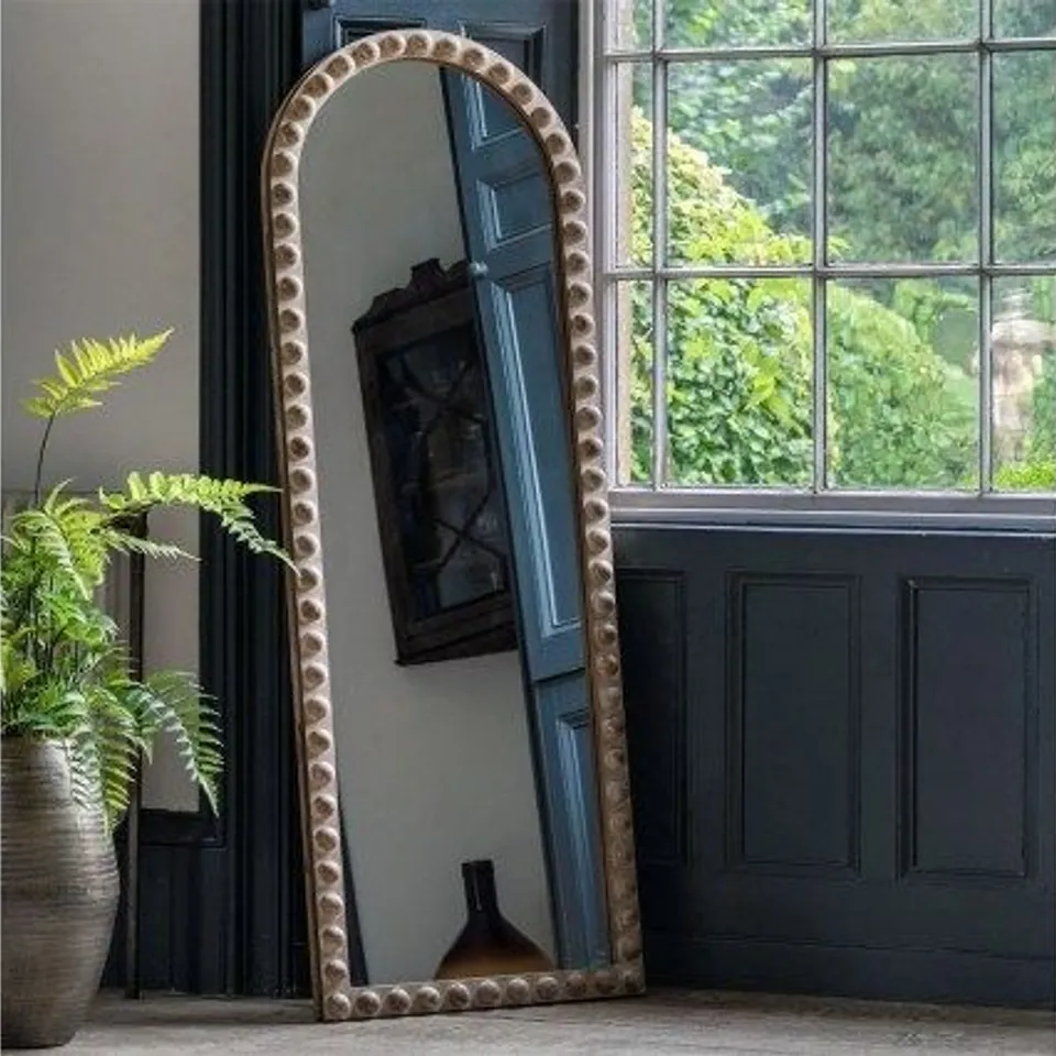 BOXED GALLERY DIRECT MILLBROOK ARCH LEANER MIRROR 600 x 1700mm