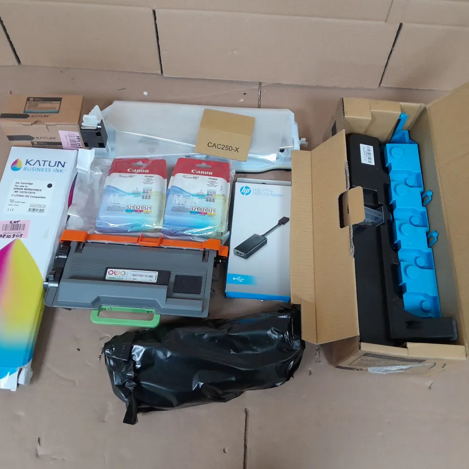 APPROXIMATELY 10 ASSORTED PRINTER PARTS AND SUPPLIES - COLLECTION ONLY