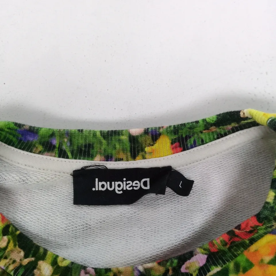 DESIGUAL FLORAL PRINT JUMPER– SIZE L