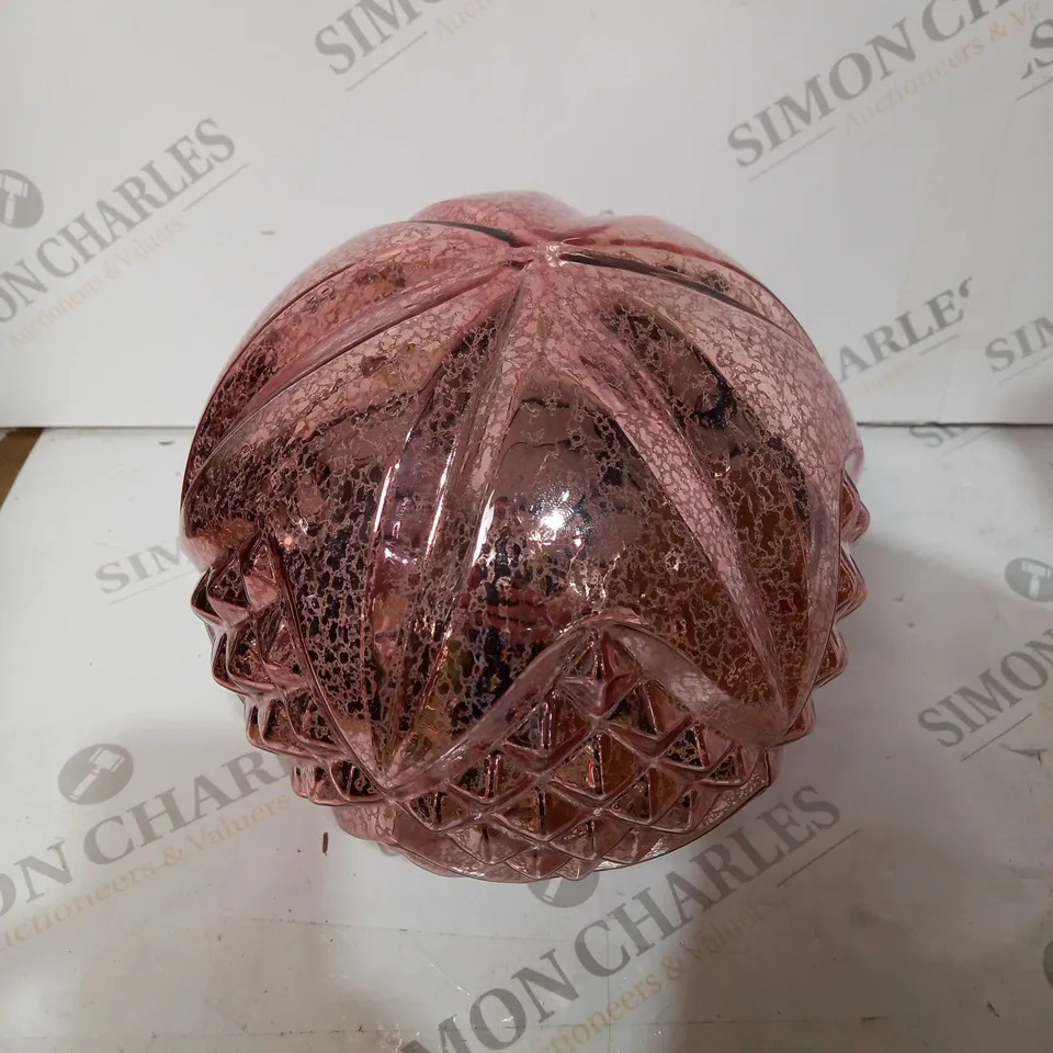 ALISON CORK ROTATING LIGHT MERCURY CUT GLASS DECORATION