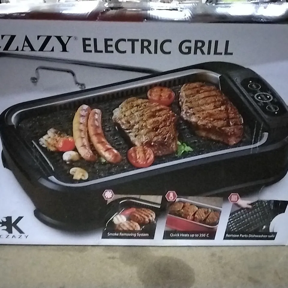 BOXED KCZAZY ELECTRIC BARBECUE GRILL