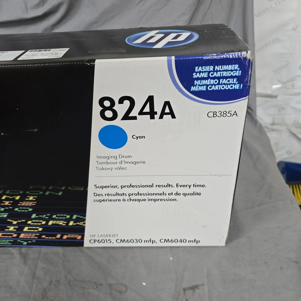 HP LASERJET 824A CYAN TONER CARTRIDGE – CB385A IMAGING DRUM 