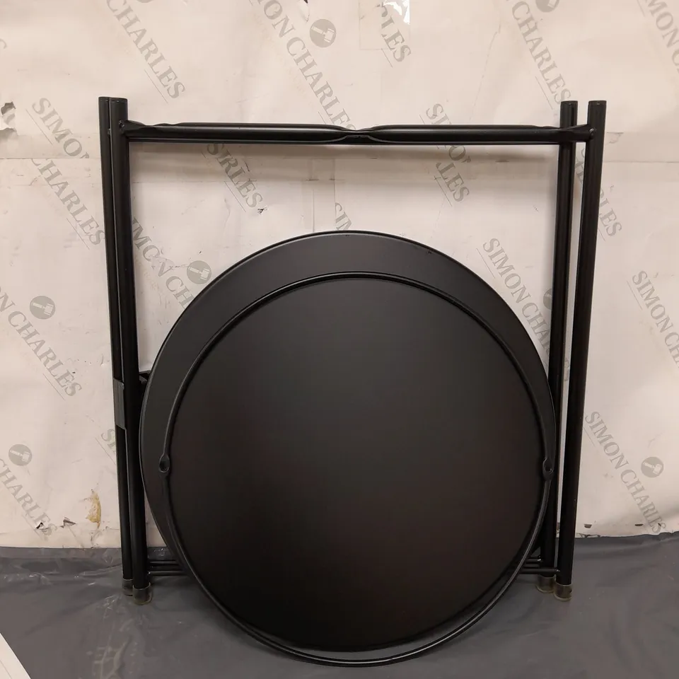 GLADOM BLACK METAL SIDE TABLE