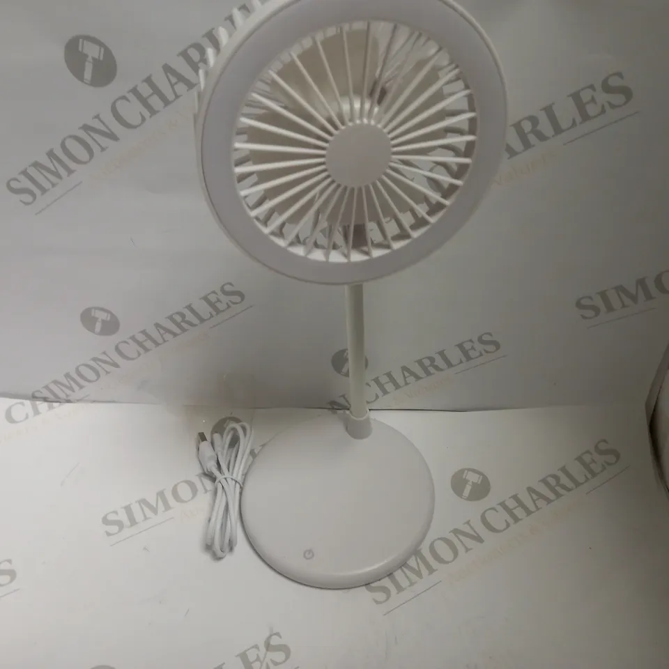 USB DESK FAN WITH LED LIGHT