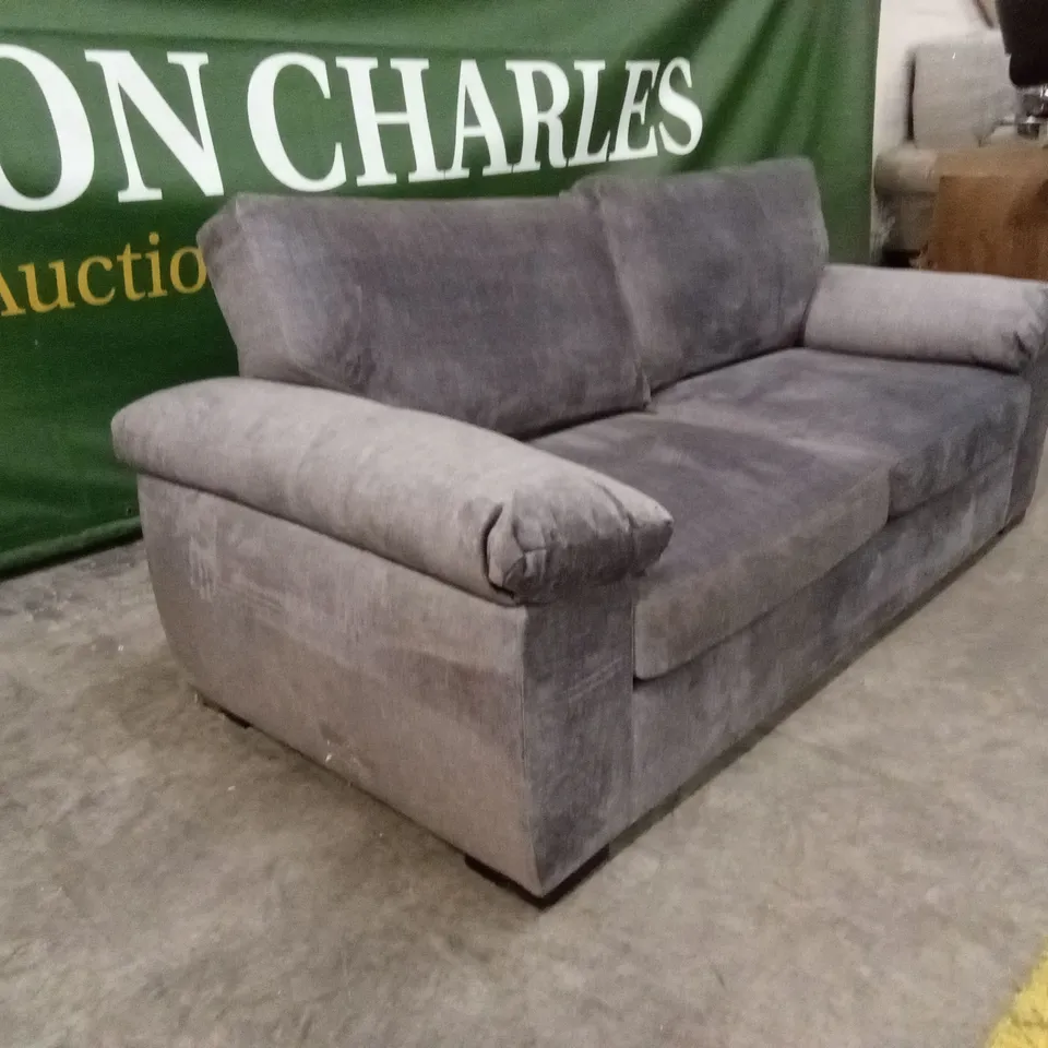 ELIZA FABRIC 3 SEATER SOFA - GREY RRP £749