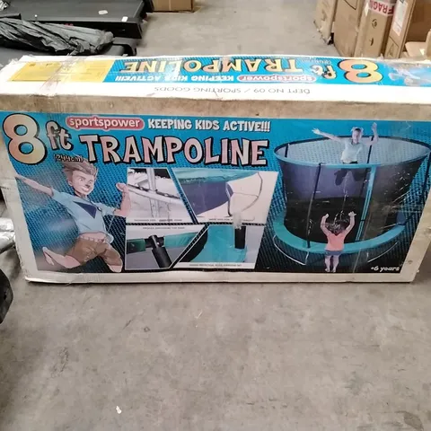 BOXED SPORTSPOWER 8FT TRAMPOLINE