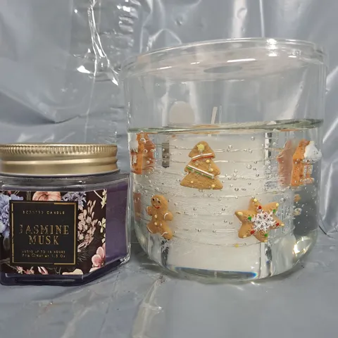 APPROXIMATELY 10 ASSORTED HOUSEHOLD ITEMS TO INCLUDE DECORATIVE SCENTED CANDLES, ETC