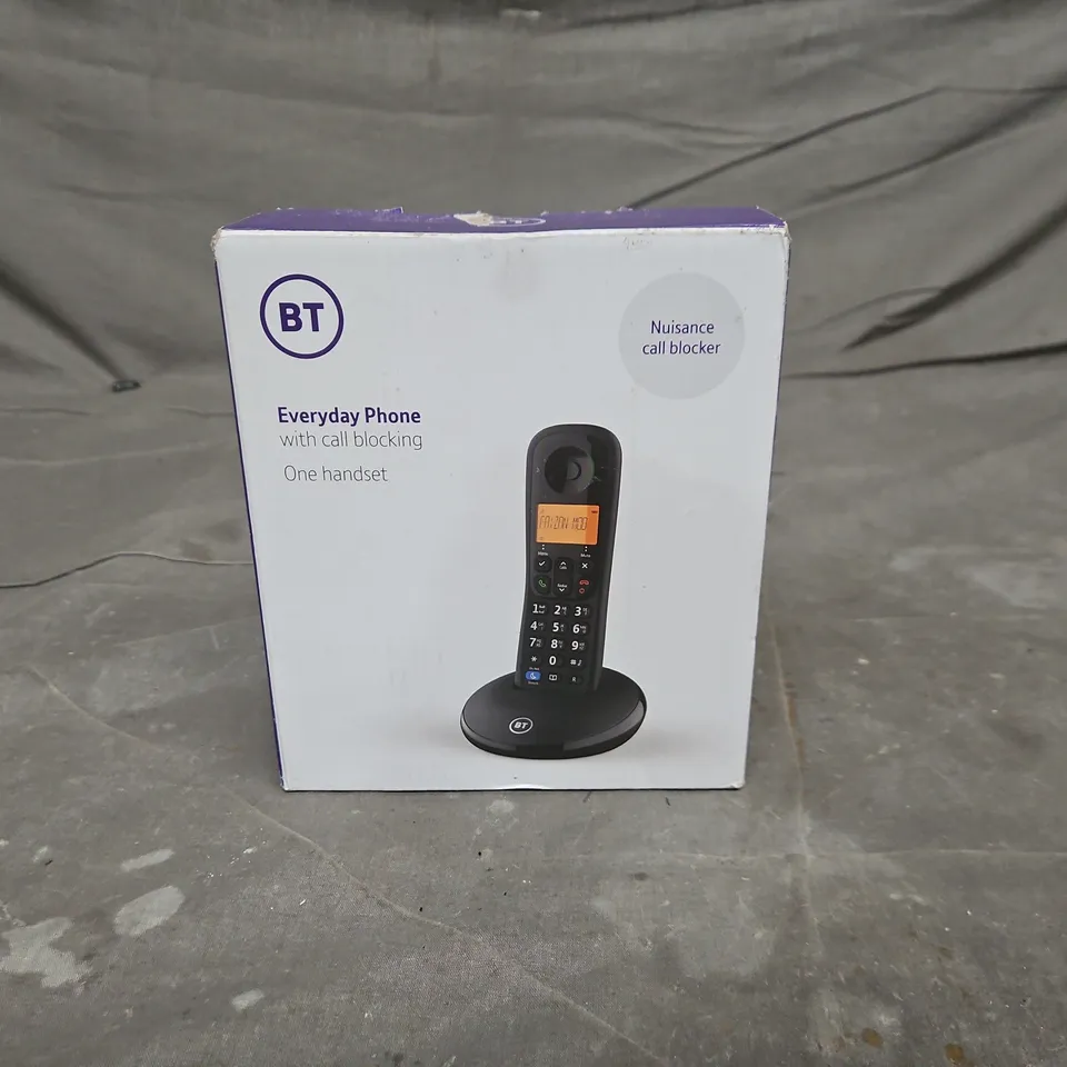 BT EVERYDAY PHONE WITH CALL BLOCKING – BOXED, ONE HANDSET
