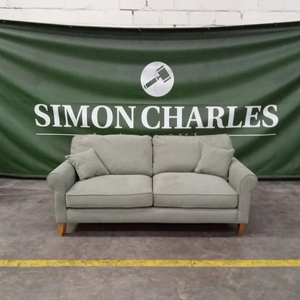 WILLIAM FABRIC 3 SEATER SOFA - OLIVE RRP £1099