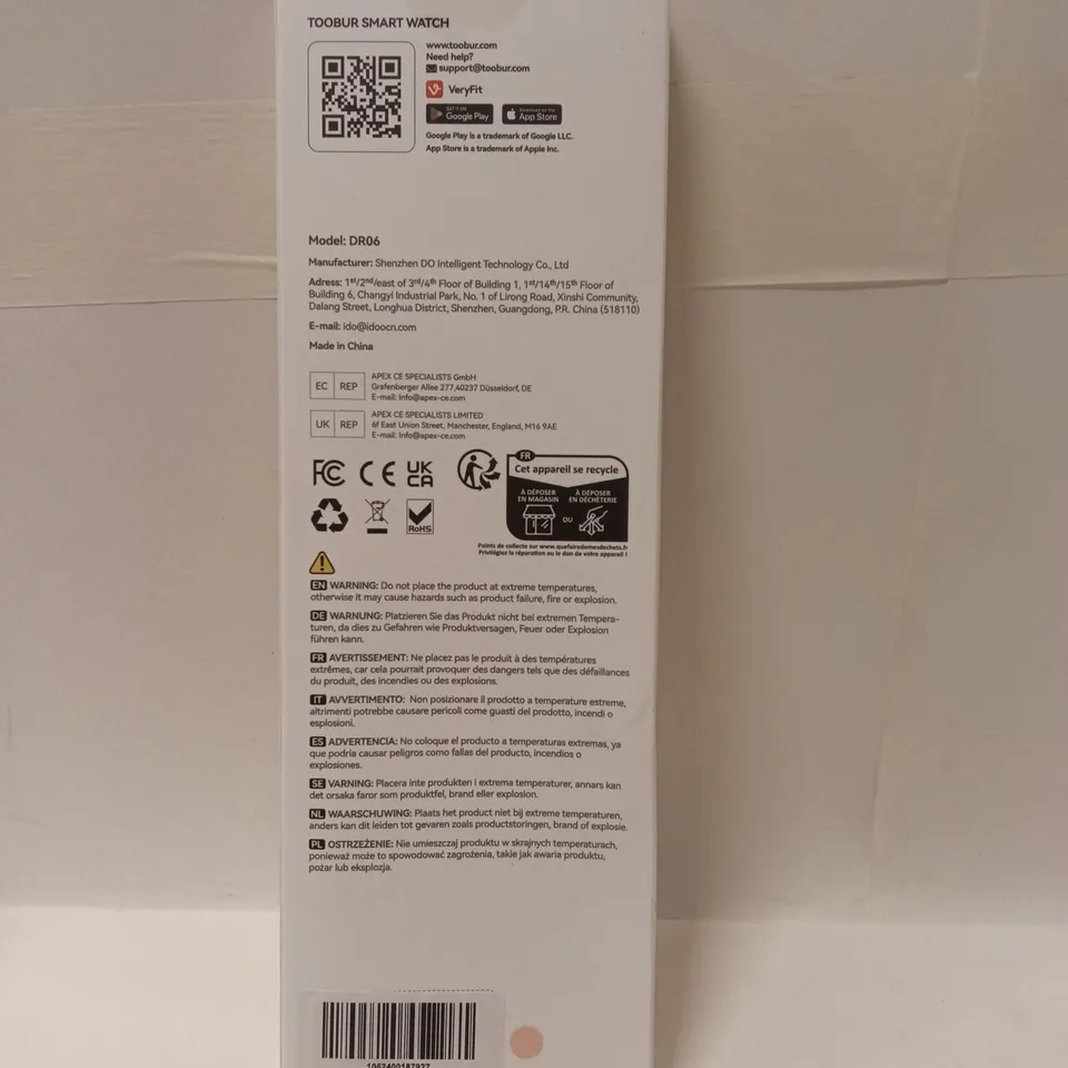TOOBUR Smart Watch DR06