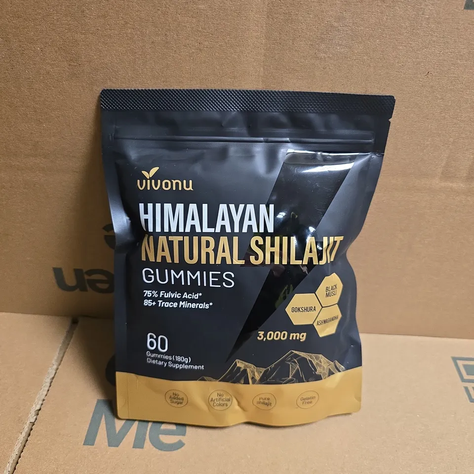 VIVONU HIMALAYAN NATURAL SHILAJIT GUMMIES (60 GUMMIES) 