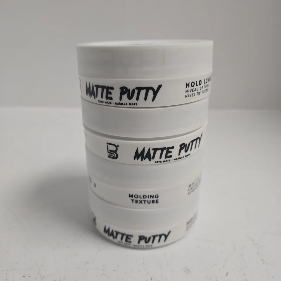 4X L3 LEVEL 3 MATTE PUTTY - GROOMING HAIR TEXTURIZING PUTTY WITH MATTE FINISH (4x150ML)