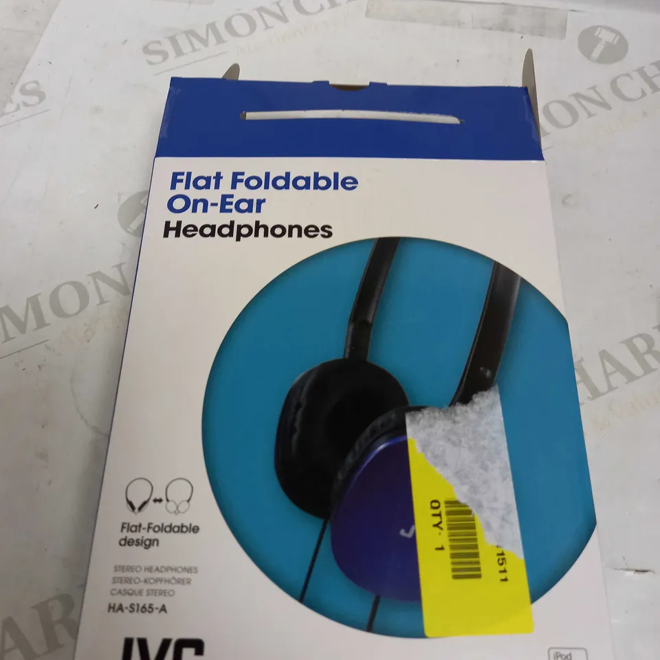 JVC FLAT FOLDABLE ON-EAR HEADPHONES