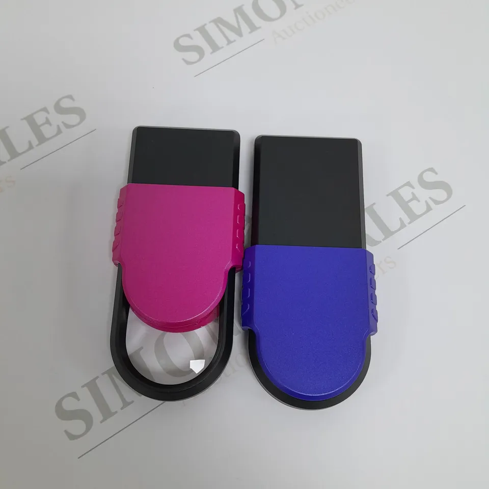 SECUREBRITE SET OF 4 MAGNIFIERS BLUE PINK BLACK AND GREY