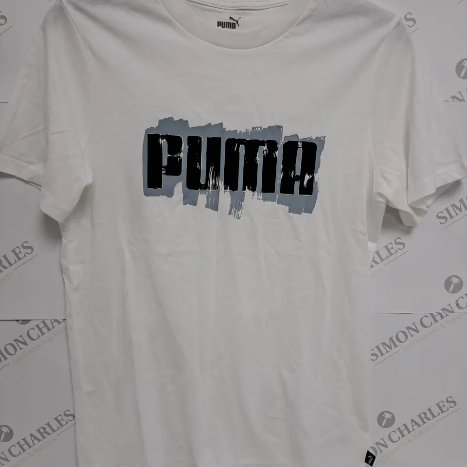 PUMA CREW NECK WHITE T-SHIRT - EU XS