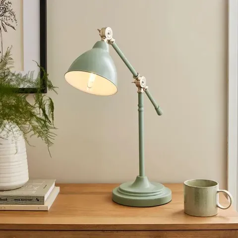 BOXED LEVER ARM TABLE LAMP - LILYPAD