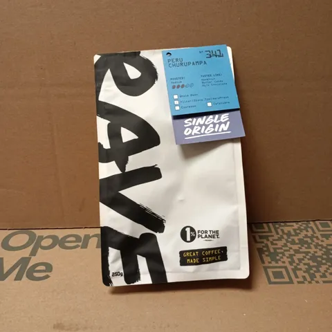 RAVE SINGLE ORIGIN PERU CHURUPAMPA MEDIUM 250G COFFEE