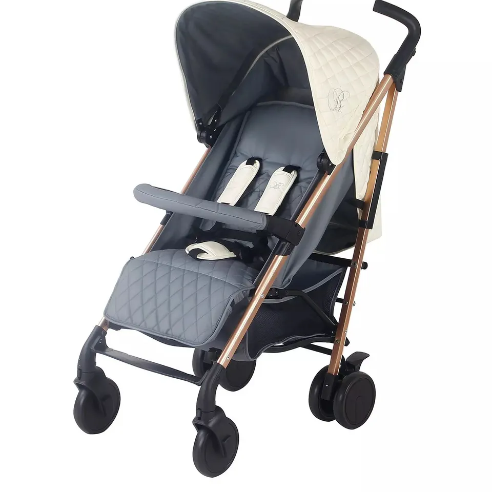 MB51 MY BABIIE QUILTED CHAMPAGNE STROLLER - COLLECTION ONLY 