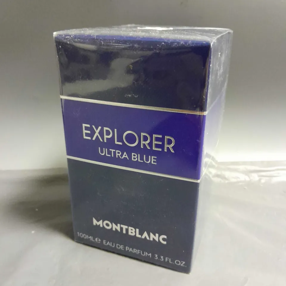 BOXED AND SEALED MONT BLANC EXPLORER ULTRA BLUE EAU DE PARFUM 100ML