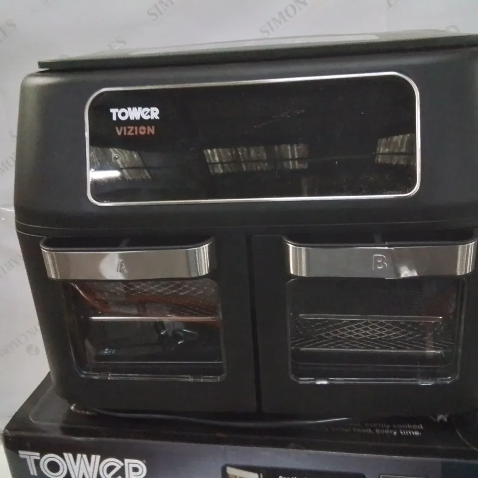 BOXED TOWER DOUBLE OVEN AIR FRYER