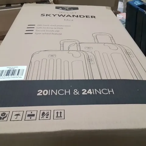 BOXED LUGG 2PCS SET SKYWANDER TRAVEL SUITCASE MINT
