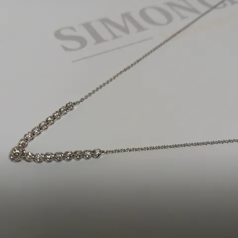 DESIGNER 18CT WHITE GOLD DIAMOND NECKLET
