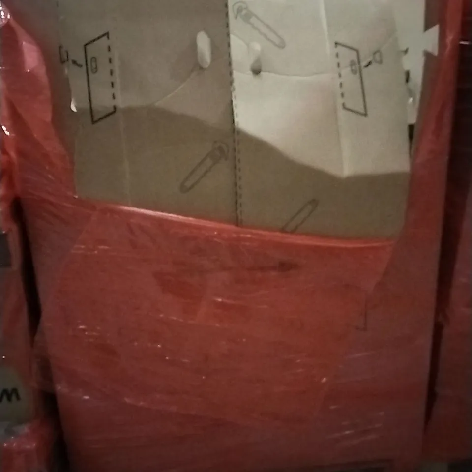 PALLET CONTAINING ASSORTED ITEMS TO INCLUDE: WALKING VIBRATION PAD, HOME KAREN FALL WREATH, HASVREOG TO FUNCTION PULL DOWN SPRAYER PREMIUM CERAMIC CARTRIDGE. TAP AND MAT ETC...