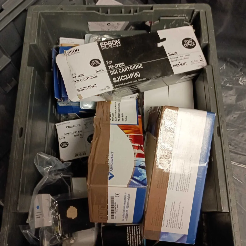 BOX OF APPROXIMATELY 20 ASSORTED INK CARTRIDGES/TONER