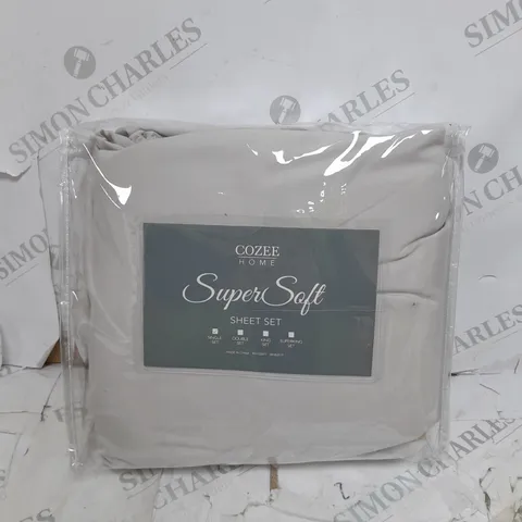 COZEE HOME, SUPER SOFT SHEET SET - SINGLE SIZE