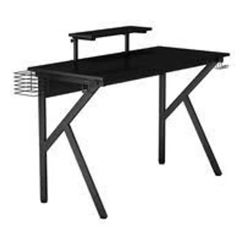 BOXED K FRAME GAMING COMPUTER DESK (1 BOX)