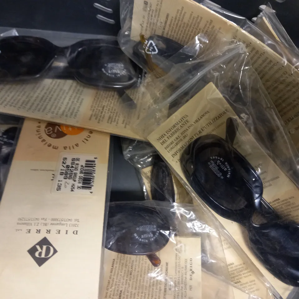 APPROXIMATELY 10 ASSORTED DE RIGO STING SUNGLASSES TO INCLUDE MODELS 4365, 4360, 4354, 6140 ETC. 