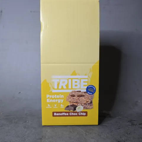 BOXED TRIBE PROTEIN ENERGY BANOFFEE CHOC CHIP 
