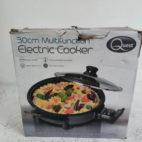 QUEST 30CM MULTIFUNCTION ELECTRIC COOKER – BOXED