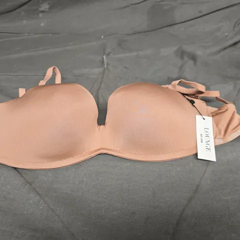 LOUNGE LUXURY STRAPLESS BRA – NUDE -SIZE 30C
