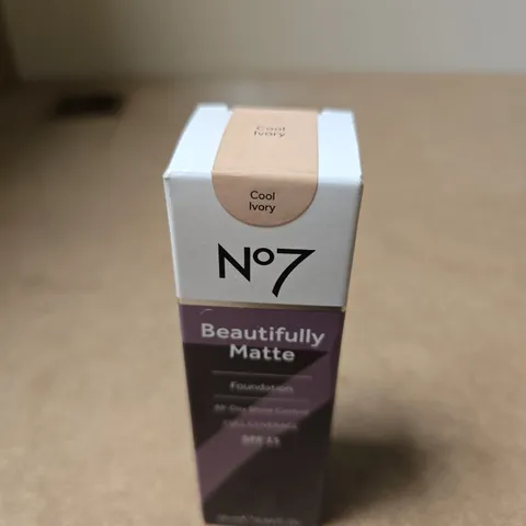 NO7 BEAUTIFULLY MATTE FOUNDATION – COOL IVORY SHADE - 28ML