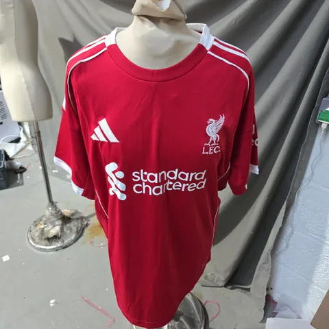 ADIDAS LIVERPOOL FC JERSEY – RED HOME SHIRT (SIZE USA L)
