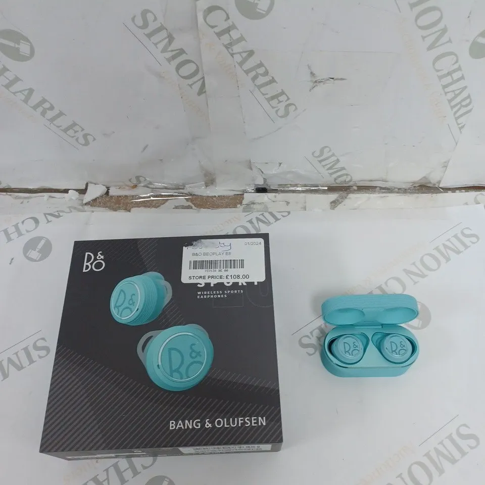 BOXED BANG & OLUFSEN BEOPLAY E8 SPORT TWS EARPHONES - BLUE